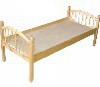 Кровать детская "Ангелина" 1400х600х600 настил ДВП  - «globural.ru» - Псков