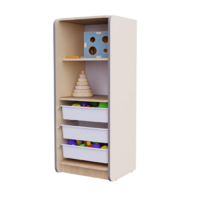 Открытый шкаф с ящиками из коллекции мебели «НЕГА» (цвет бежевый) - «globural.ru» - Псков