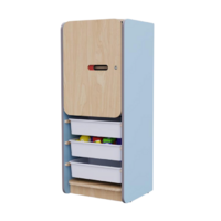 Закрытый шкаф с ящиками из коллекции мебели «НЕГА» (цвет голубой) - «globural.ru» - Псков