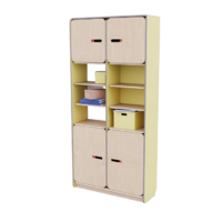 Рабочий стеллаж для воспитателя из коллекции «НЕГА» (цвет желтый) - «globural.ru» - Псков