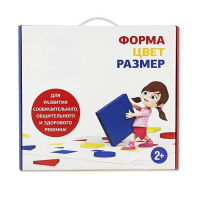 Подвижная развивающая игра "Форма, цвет, размер" - «globural.ru» - Псков