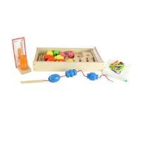 Игра на сенсомоторное развитие "Шнуровка Бусы (набор 1)" - «globural.ru» - Псков