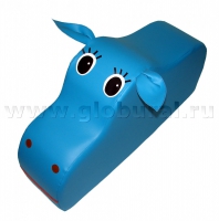 Напольная игрушка "Бегемот" с аппликацией (ВИК) - «globural.ru» - Псков