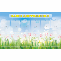 Стенд "Наши достижения" с 12 карманами - «globural.ru» - Псков