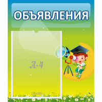 Стенд "Объявления" №6 - «globural.ru» - Псков
