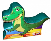 Напольная игрушка "Крокодил" с шелкографией (ВИК) - «globural.ru» - Псков