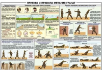 Плакат "Приемы и правила метания гранат" - «globural.ru» - Псков