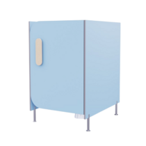 Гигиеническая кабинка из коллекции «НЕГА» (цвет голубой) - «globural.ru» - Псков