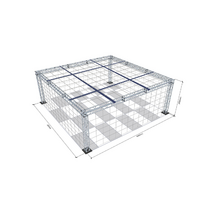Огражденное пространство с защитной сеткой для безопасного пилотирования 8х8х3м  - «globural.ru» - Псков