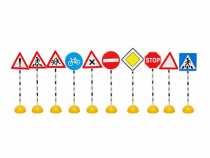 Комплект стоек "Дорожные знаки № 1" - «globural.ru» - Псков
