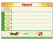 Магнитно-маркерный стенд по обучению грамоте "Текст" с набором магнитных карточек + методические рекомендации - «globural.ru» - Псков