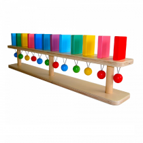 Тактильно-развивающая панель "Разноцветное домино" (настенный модуль, 12 домино) - «globural.ru» - Псков