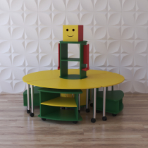 Модульный стеллаж "Весёлый робот" - «globural.ru» - Псков