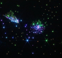 Фиброоптический ковер “Млечный путь” настенный 300 точек 200х100. - «globural.ru» - Псков