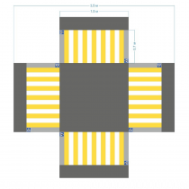 Имитация четырехстороннего перекрестка 5,5*4,5 м - «globural.ru» - Псков