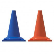 Набор конусов сигнальных 33 см (6 голубых + 6 оранжевых) - «globural.ru» - Псков