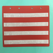 Красный лист-вкладыш в папку ПЕКС БОЛЬШАЯ  для карточек 4*4 см - «globural.ru» - Псков