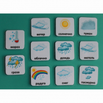 Набор карточек "Погода" (с рисунками) - «globural.ru» - Псков