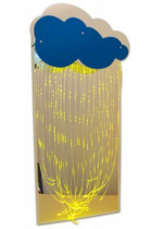 Зеркальное панно с фибероптическими нитями и Облаком - «globural.ru» - Псков