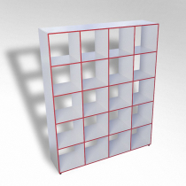 Шкаф открытый многосекционный ТР20 ЛДСП - «globural.ru» - Псков