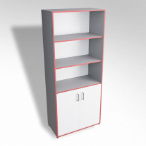 Шкаф широкий открытый с закрытой тумбой ТР2 ЛДСП - «globural.ru» - Псков