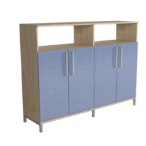 Шкаф-стеллаж закрытый "Умник" (две секции) - «globural.ru» - Псков