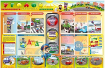 Стенд-уголок "Уголок безопасности дорожного движения" - для дошкольных учреждений - «globural.ru» - Псков