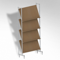 Стеллаж на металлокаркасе демонстрационный - «globural.ru» - Псков