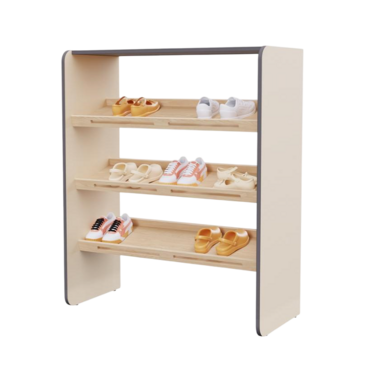 Полка для обуви во входную группу из коллекции мебели «НЕГА» (цвет бежевый) - «globural.ru» - Псков