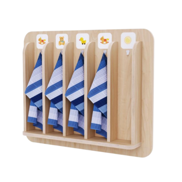 Детская вешалка для полотенец в центральную группу из коллекции «НЕГА» - «globural.ru» - Псков