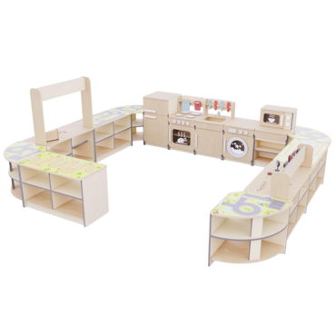 Игровая зона «Островок мастеров» из коллекции мебели «НЕГА» (бежевый) - «globural.ru» - Псков