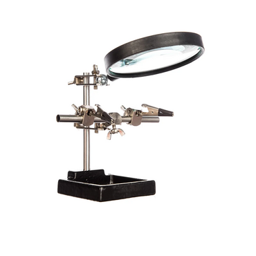 Держатель третья рука с лупой - «globural.ru» - Псков