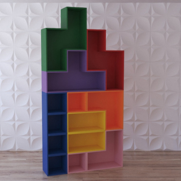Стеллаж для игрушек "Цветная стройка" - «globural.ru» - Псков