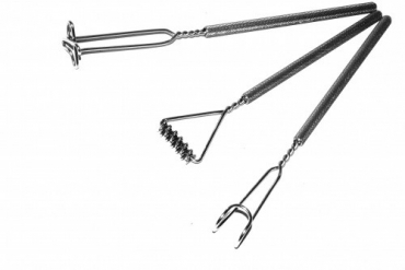 Комплект массажных логопедических зондов "Универсальный" на толстых ручках с накаткой (3 штуки) - «globural.ru» - Псков