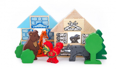 Комплект игрушек для сказкотерапии "Зайкина избушка" - «globural.ru» - Псков