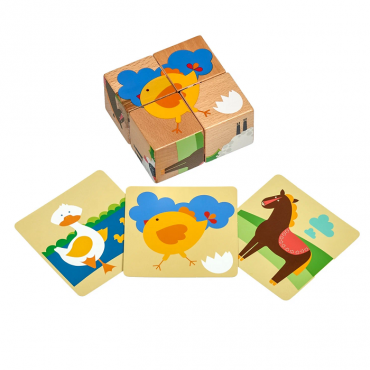 Деревянные кубики "Ферма" - «globural.ru» - Псков