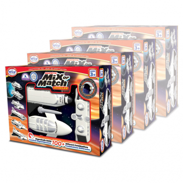 Магнитный конструктор Транспорт "Смешай и собери". Серия Космос Комплект на группу - «globural.ru» - Псков