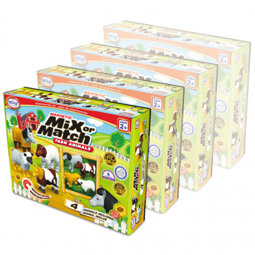 Магнитный конструктор Животные «Смешай и собери». Серия Животные фермы. Комплект на группу - «globural.ru» - Псков