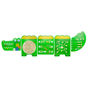 Тактильно-развивающая панель «Крокодил Дилли» - «globural.ru» - Псков