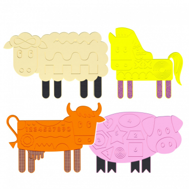 Набор тактильно-развивающих панелей «Ферма» - «globural.ru» - Псков