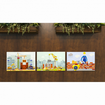 Комплект настенных панелей «Стройка» - «globural.ru» - Псков