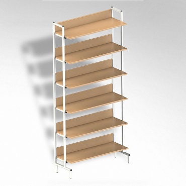  Стеллаж на металлокаркасе односторонний - «globural.ru» - Псков