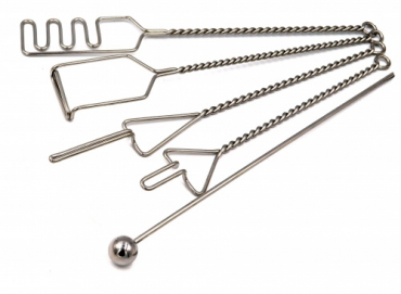 Комплект "Постановочные зонды на витых ручках с колечком (с металлическим шариком)" 5 штук - «globural.ru» - Псков