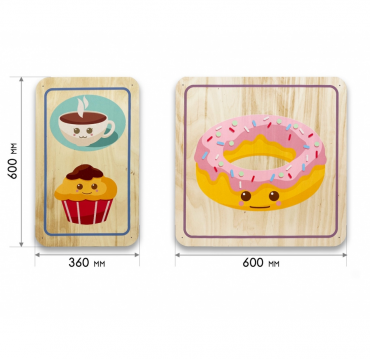 Набор стеновых панелей «Милая еда - Завтрак» - «globural.ru» - Псков